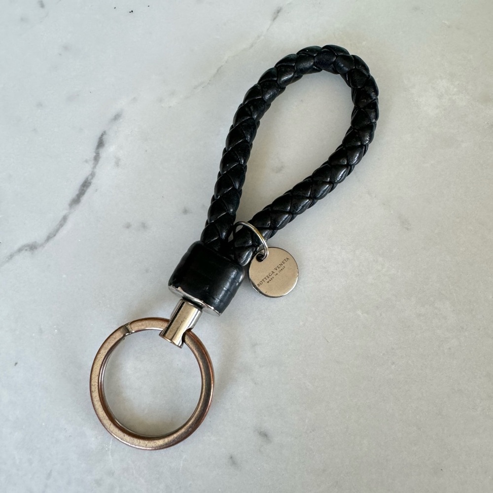Authentic Bottega Veneta Intrecciato Keychain